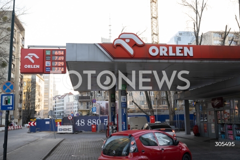  09.03.2026 WARSZAWA<br />KONFERENCJA PRASOWA PRZEMYSLAWA CZARNKA<br />N/Z ORLEN CENA PALIWA STACJA PALIW <br />FOT. MARCIN BANASZKIEWICZ/FOTONEWS  