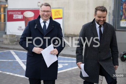  09.03.2026 WARSZAWA<br />KONFERENCJA PRASOWA PRZEMYSLAWA CZARNKA<br />N/Z PRZEMYSLAW CZARNEK RAFAL BOCHENEK<br />FOT. MARCIN BANASZKIEWICZ/FOTONEWS  