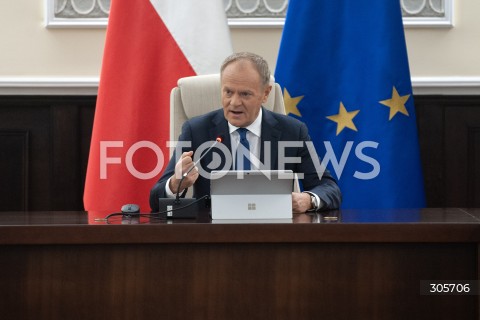  13.03.2026 WARSZAWA<br />NADZWYCZAJNE POSIEDZENIE RADY MINISTROW<br />N/Z PREMIER DONALD TUSK<br /> 