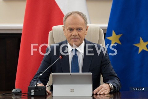  13.03.2026 WARSZAWA<br />NADZWYCZAJNE POSIEDZENIE RADY MINISTROW<br />N/Z PREMIER DONALD TUSK<br />FOT. MARCIN BANASZKIEWICZ/FOTONEWS  