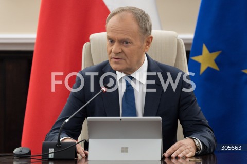  13.03.2026 WARSZAWA<br />NADZWYCZAJNE POSIEDZENIE RADY MINISTROW<br />N/Z PREMIER DONALD TUSK<br />FOT. MARCIN BANASZKIEWICZ/FOTONEWS  
