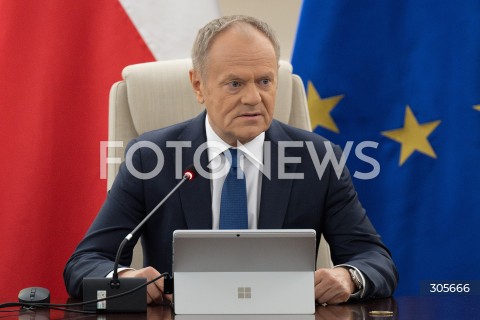  13.03.2026 WARSZAWA<br />NADZWYCZAJNE POSIEDZENIE RADY MINISTROW<br />N/Z PREMIER DONALD TUSK<br />FOT. MARCIN BANASZKIEWICZ/FOTONEWS  