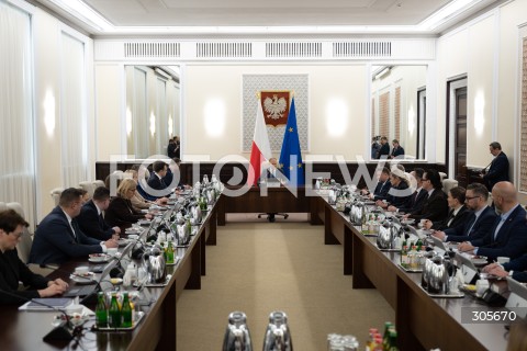 13.03.2026 WARSZAWA<br />NADZWYCZAJNE POSIEDZENIE RADY MINISTROW<br />N/Z PREMIER DONALD TUSK RADA MINISTROW<br />FOT. MARCIN BANASZKIEWICZ/FOTONEWS  