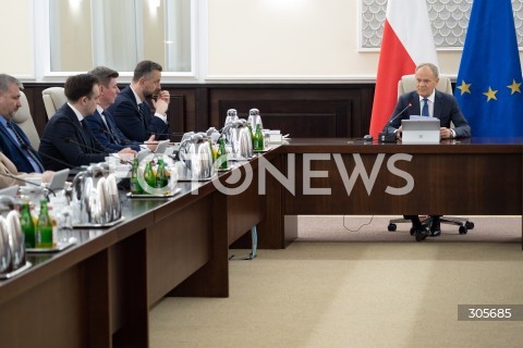 13.03.2026 WARSZAWA<br />NADZWYCZAJNE POSIEDZENIE RADY MINISTROW<br />N/Z PREMIER DONALD TUSK<br />FOT. MARCIN BANASZKIEWICZ/FOTONEWS  