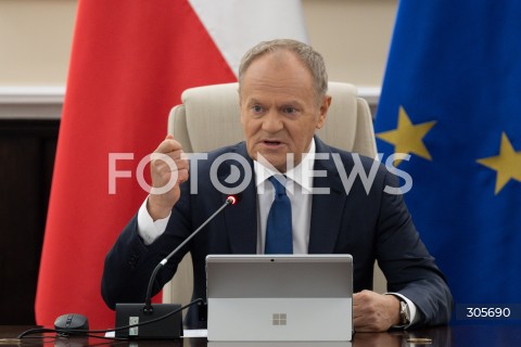  13.03.2026 WARSZAWA<br />NADZWYCZAJNE POSIEDZENIE RADY MINISTROW<br />N/Z PREMIER DONALD TUSK<br />FOT. MARCIN BANASZKIEWICZ/FOTONEWS  