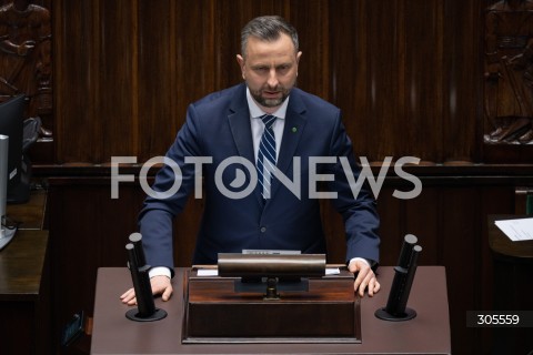  13.03.2026 WARSZAWA<br />POSIEDZENIE SEJMU RP<br />N/Z WLADYSLAW KOSINIAK KAMYSZ<br />FOT. MARCIN BANASZKIEWICZ/FOTONEWS  