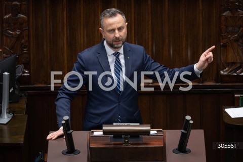  13.03.2026 WARSZAWA<br />POSIEDZENIE SEJMU RP<br />N/Z WLADYSLAW KOSINIAK KAMYSZ<br />FOT. MARCIN BANASZKIEWICZ/FOTONEWS  