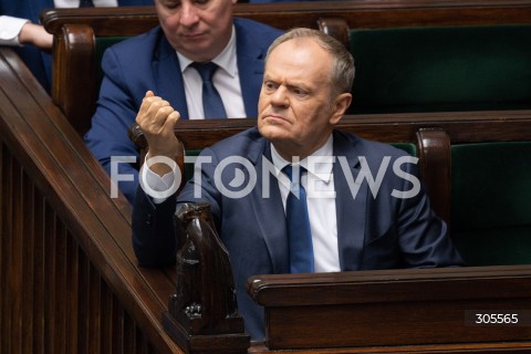  13.03.2026 WARSZAWA<br />POSIEDZENIE SEJMU RP<br />N/Z PREMIER DONALD TUSK<br />FOT. MARCIN BANASZKIEWICZ/FOTONEWS  