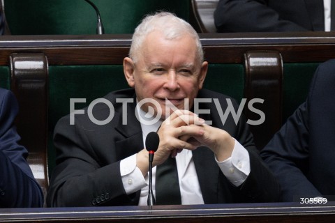  13.03.2026 WARSZAWA<br />POSIEDZENIE SEJMU RP<br />N/Z JAROSLAW KACZYNSKI<br />FOT. MARCIN BANASZKIEWICZ/FOTONEWS  