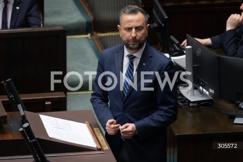  13.03.2026 WARSZAWA<br />POSIEDZENIE SEJMU RP<br />N/Z WLADYSLAW KOSINIAK KAMYSZ<br />FOT. MARCIN BANASZKIEWICZ/FOTONEWS  