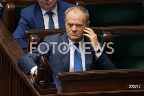  13.03.2026 WARSZAWA<br />POSIEDZENIE SEJMU RP<br />N/Z PREMIER DONALD TUSK<br />FOT. MARCIN BANASZKIEWICZ/FOTONEWS  