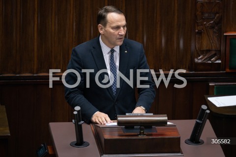  13.03.2026 WARSZAWA<br />POSIEDZENIE SEJMU RP<br />N/Z RADOSLAW SIKORSKI<br />FOT. MARCIN BANASZKIEWICZ/FOTONEWS  