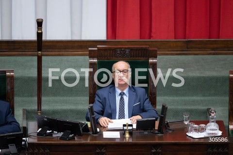  13.03.2026 WARSZAWA<br />POSIEDZENIE SEJMU RP<br />N/Z MARSZALEK WLODZIMIERZ CZARZASTY<br />FOT. MARCIN BANASZKIEWICZ/FOTONEWS  