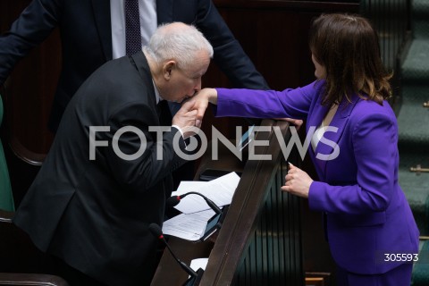  13.03.2026 WARSZAWA<br />POSIEDZENIE SEJMU RP<br />N/Z JAROSLAW KACZYNSKI ANNA KRUPKA<br />FOT. MARCIN BANASZKIEWICZ/FOTONEWS  