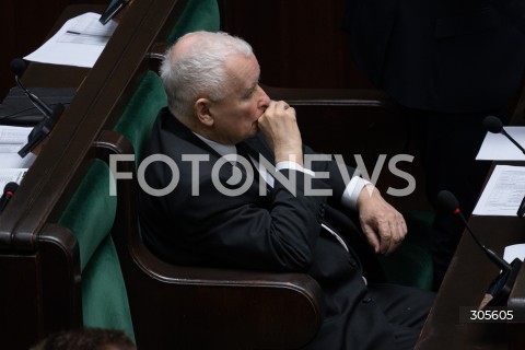  13.03.2026 WARSZAWA<br />POSIEDZENIE SEJMU RP<br />N/Z JAROSLAW KACZYNSKI<br />FOT. MARCIN BANASZKIEWICZ/FOTONEWS  