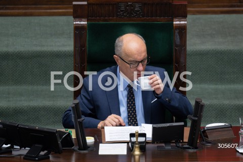  13.03.2026 WARSZAWA<br />POSIEDZENIE SEJMU RP<br />N/Z MARSZALEK WLODZIMIERZ CZARZASTY<br />FOT. MARCIN BANASZKIEWICZ/FOTONEWS  