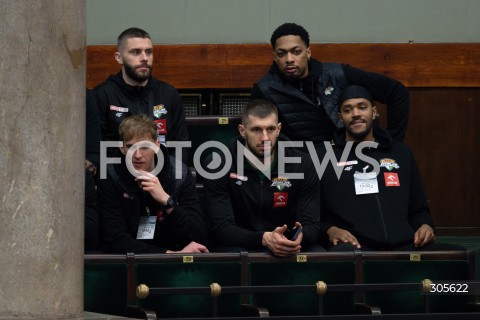  13.03.2026 WARSZAWA<br />POSIEDZENIE SEJMU RP<br />N/Z DRUZYNA KOSZYKOWKI ORLEN ZASTAL ZIELONA GORA<br />FOT. MARCIN BANASZKIEWICZ/FOTONEWS  