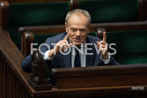  26.03.2026 WARSZAWA<br />POSIEDZENIE SEJMU<br />N/Z PREMIER DONALD TUSK<br />FOT. MARCIN BANASZKIEWICZ/FOTONEWS  