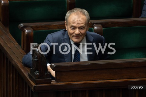  26.03.2026 WARSZAWA<br />POSIEDZENIE SEJMU<br />N/Z PREMIER DONALD TUSK<br />FOT. MARCIN BANASZKIEWICZ/FOTONEWS  