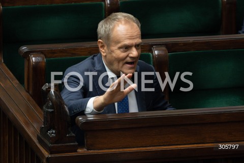  26.03.2026 WARSZAWA<br />POSIEDZENIE SEJMU<br />N/Z PREMIER DONALD TUSK<br />FOT. MARCIN BANASZKIEWICZ/FOTONEWS  