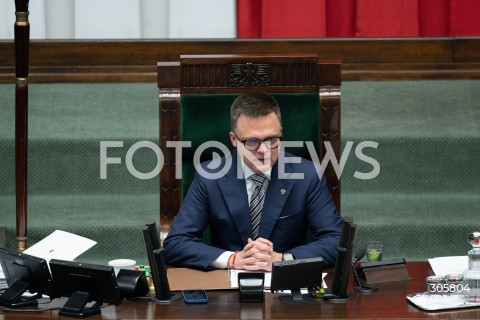  26.03.2026 WARSZAWA<br />POSIEDZENIE SEJMU<br />N/Z SZYMON HOLOWNIA<br />FOT. MARCIN BANASZKIEWICZ/FOTONEWS  