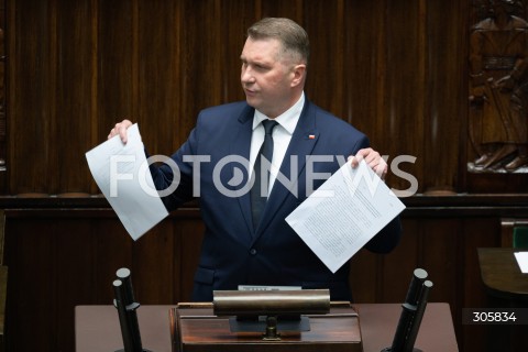  26.03.2026 WARSZAWA<br />POSIEDZENIE SEJMU<br />N/Z PRZEMYSLAW CZARNEK<br />FOT. MARCIN BANASZKIEWICZ/FOTONEWS  