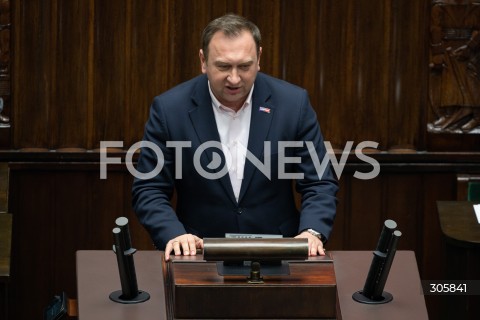  26.03.2026 WARSZAWA<br />POSIEDZENIE SEJMU<br />N/Z TOMASZ TRELA<br />FOT. MARCIN BANASZKIEWICZ/FOTONEWS  