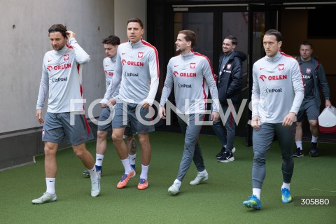  29.03.2026 WARSZAWA<br />TRENING REPREZENTACJI POLSKI W PILCE NOZNEJ<br />N/Z BARTOSZ BERESZYNSKI NICOLA ZALEWSKI JAN BEDNAREK PIOTR ZIELINSKI<br />FOT. MARCIN BANASZKIEWICZ/FOTONEWS  