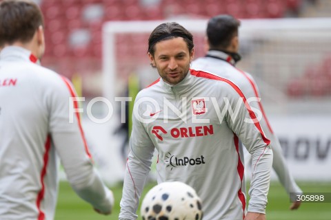  29.03.2026 WARSZAWA<br />TRENING REPREZENTACJI POLSKI W PILCE NOZNEJ<br />N/Z BARTOSZ BERESZYNSKI<br />FOT. MARCIN BANASZKIEWICZ/FOTONEWS  
