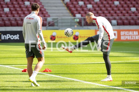  29.03.2026 WARSZAWA<br />TRENING REPREZENTACJI POLSKI W PILCE NOZNEJ<br />N/Z BARTOSZ MROZEK<br />FOT. MARCIN BANASZKIEWICZ/FOTONEWS  