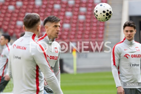  29.03.2026 WARSZAWA<br />TRENING REPREZENTACJI POLSKI W PILCE NOZNEJ<br />N/Z KRZYSZTOF PIATEK NICOLA ZALEWSKI<br />FOT. MARCIN BANASZKIEWICZ/FOTONEWS  