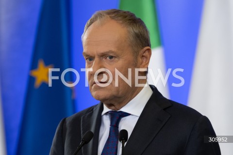  31.03.2026 WARSZAWA<br />SPOTKANIE PREMIERA DONALDA TUSKA Z PREMIEREM REPUBLIKI IRLANDII MICHEALEM MARTINEM<br /><br />MEETING OF THE PRIME MINISTER OF POLAND DONALD TUSK WITH THE TAOISEACH OF THE REPUBLIC OF IRELAND MICHEAL MARTIN<br /><br />N/Z PREMIER DONALD TUSK<br />FOT. MARCIN BANASZKIEWICZ/FOTONEWS  