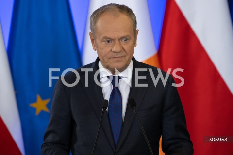  31.03.2026 WARSZAWA<br />SPOTKANIE PREMIERA DONALDA TUSKA Z PREMIEREM REPUBLIKI IRLANDII MICHEALEM MARTINEM<br /><br />MEETING OF THE PRIME MINISTER OF POLAND DONALD TUSK WITH THE TAOISEACH OF THE REPUBLIC OF IRELAND MICHEAL MARTIN<br /><br />N/Z PREMIER DONALD TUSK<br />FOT. MARCIN BANASZKIEWICZ/FOTONEWS  