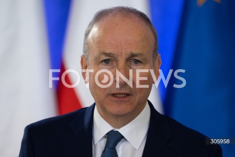  31.03.2026 WARSZAWA<br />SPOTKANIE PREMIERA DONALDA TUSKA Z PREMIEREM REPUBLIKI IRLANDII MICHEALEM MARTINEM<br /><br />MEETING OF THE PRIME MINISTER OF POLAND DONALD TUSK WITH THE TAOISEACH OF THE REPUBLIC OF IRELAND MICHEAL MARTIN<br /><br />N/Z MICHEAL MARTIN<br />FOT. MARCIN BANASZKIEWICZ/FOTONEWS  