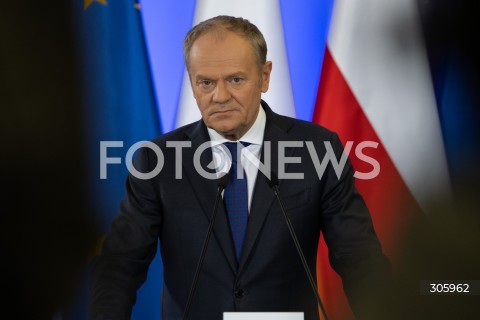  31.03.2026 WARSZAWA<br />SPOTKANIE PREMIERA DONALDA TUSKA Z PREMIEREM REPUBLIKI IRLANDII MICHEALEM MARTINEM<br /><br />MEETING OF THE PRIME MINISTER OF POLAND DONALD TUSK WITH THE TAOISEACH OF THE REPUBLIC OF IRELAND MICHEAL MARTIN<br /><br />N/Z PREMIER DONALD TUSK<br />FOT. MARCIN BANASZKIEWICZ/FOTONEWS  