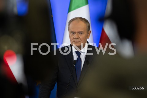  31.03.2026 WARSZAWA<br />SPOTKANIE PREMIERA DONALDA TUSKA Z PREMIEREM REPUBLIKI IRLANDII MICHEALEM MARTINEM<br /><br />MEETING OF THE PRIME MINISTER OF POLAND DONALD TUSK WITH THE TAOISEACH OF THE REPUBLIC OF IRELAND MICHEAL MARTIN<br /><br />N/Z PREMIER DONALD TUSK<br />FOT. MARCIN BANASZKIEWICZ/FOTONEWS  