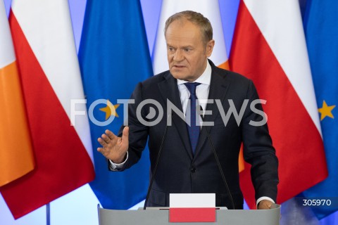  31.03.2026 WARSZAWA<br />SPOTKANIE PREMIERA DONALDA TUSKA Z PREMIEREM REPUBLIKI IRLANDII MICHEALEM MARTINEM<br /><br />MEETING OF THE PRIME MINISTER OF POLAND DONALD TUSK WITH THE TAOISEACH OF THE REPUBLIC OF IRELAND MICHEAL MARTIN<br /><br />N/Z PREMIER DONALD TUSK<br />FOT. MARCIN BANASZKIEWICZ/FOTONEWS  