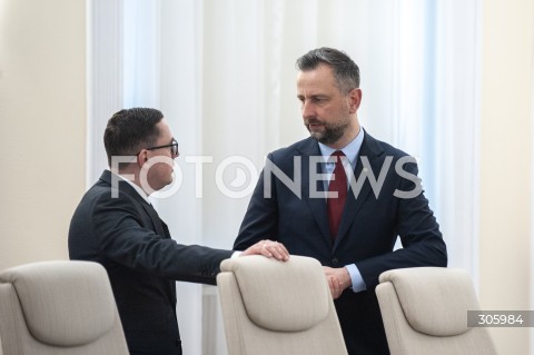  08.04.2026 WARSZAWA<br />POSIEDZENIE RADY MINISTROW<br />N/Z WLADYSLAW KOSINIAK KAMYSZ MILOSZ MOTYKA<br /> 
