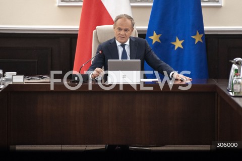  08.04.2026 WARSZAWA<br />POSIEDZENIE RADY MINISTROW<br />N/Z PREMIER DONALD TUSK<br /> 