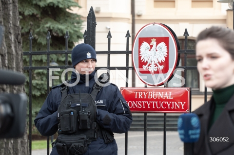  09.04.2026 WARSZAWA<br />TRYBUNAL KONSTYTUCYJNY<br />N/Z UCZESTNICY WYDARZENIA POLICJA<br /> 