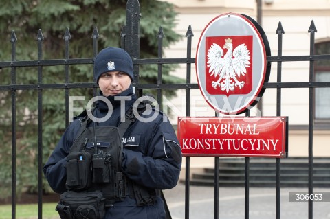  09.04.2026 WARSZAWA<br />TRYBUNAL KONSTYTUCYJNY<br />N/Z UCZESTNICY WYDARZENIA POLICJA<br /> 