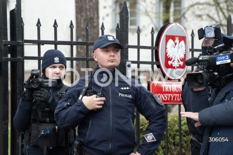 09.04.2026 WARSZAWA<br />TRYBUNAL KONSTYTUCYJNY<br />N/Z UCZESTNICY WYDARZENIA POLICJA<br /> 