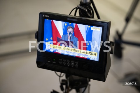  09.04.2026 WARSZAWA<br />DZIEN W SEJMIE<br />N/Z SLUBOWANIE SEDZIOW TRYBUNALU KONSTYTUCYJNEGO<br />FOT. MARCIN BANASZKIEWICZ/FOTONEWS  