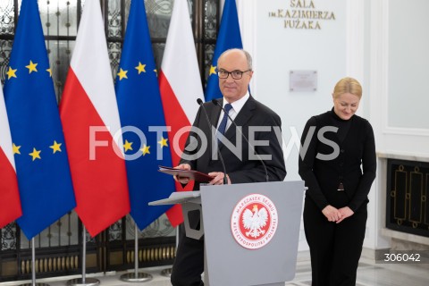  09.04.2026 WARSZAWA<br />DZIEN W SEJMIE<br />N/Z MARSZALEK WLODZIMIERZ CZARZASTY<br />FOT. MARCIN BANASZKIEWICZ/FOTONEWS  