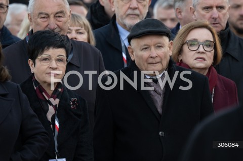 10.04.2026 WARSZAWA<br />OBCHODY ROCZNICY KATASTROFY SMOLENSKIEJ<br />N/Z JOANNA BOROWIAK JAROSLAW KACZYNSKI ANNA ZALEWSKA<br />FOT. MARCIN BANASZKIEWICZ/FOTONEWS  