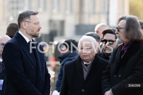  10.04.2026 WARSZAWA<br />OBCHODY ROCZNICY KATASTROFY SMOLENSKIEJ<br />N/Z ZBIGNIEW BOGUCKI JAROSLAW KACZYNSKI<br />FOT. MARCIN BANASZKIEWICZ/FOTONEWS  