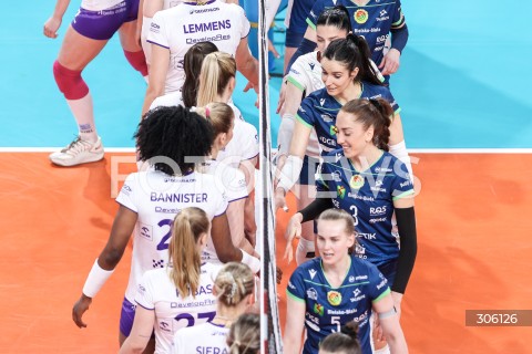  11.04.2026 RZESZOW <br />SIATKOWKA <br />TAURONLIGA LIGA SIATKOWKI KOBIET LSK 2025/2026 <br />CWIERCFINAL - MECZ NR 3<br />POLISH WOMEN VOLLEYBALL LEAGUE <br />MECZ KS DEVELOPRES RZESZOW - BKS BOSTIK ZGO BIELSKO BIALA<br />N/Z SIATKARKI MARTYNA BOROWCZAK GIULIA GENNARI <br /> 