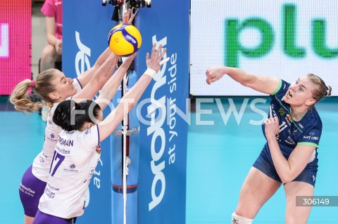  11.04.2026 RZESZOW <br />SIATKOWKA <br />TAURONLIGA LIGA SIATKOWKI KOBIET LSK 2025/2026 <br />CWIERCFINAL - MECZ NR 3<br />POLISH WOMEN VOLLEYBALL LEAGUE <br />MECZ KS DEVELOPRES RZESZOW - BKS BOSTIK ZGO BIELSKO BIALA<br />N/Z KERTU LAAK MARRIT JASPER <br /> 