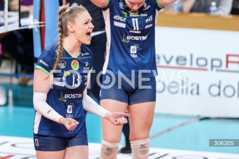  11.04.2026 RZESZOW <br />SIATKOWKA <br />TAURONLIGA LIGA SIATKOWKI KOBIET LSK 2025/2026 <br />CWIERCFINAL - MECZ NR 3<br />POLISH WOMEN VOLLEYBALL LEAGUE <br />MECZ KS DEVELOPRES RZESZOW - BKS BOSTIK ZGO BIELSKO BIALA<br />N/Z NIKOLA ABRAMAJTYS SYLWETKA RADOSC EMOCJE <br /> 
