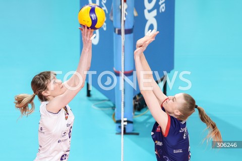  15.04.2026 RZESZOW <br />SIATKOWKA <br />TAURONLIGA LIGA SIATKOWKI KOBIET LSK 2025/2026 <br />FINAL - MECZ NR 1<br />POLISH WOMEN VOLLEYBALL LEAGUE <br />MECZ KS DEVELOPRES RZESZOW - PGE BUDOWLANI LODZ<br />N/Z JULITA PIASECKA JOANNA LELONKIEWICZ <br /> 